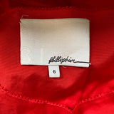 Red Ruffle Sleeveless Short Dress