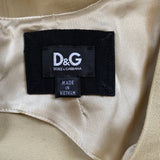 Khaki Sleeveless Square-Neck Cotton Dress