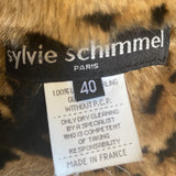 Shearling Notch-Lapel Button-Up Jacket