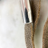 Gray Wood, Crystal, and Leather Multi-Strand Necklace