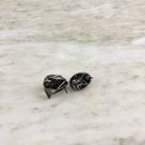 Sterling Silver, Topaz, and Multicolor Sapphire Ear Clips