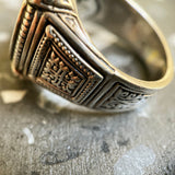 Sterling Silver Pegasus Signet Ring