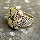 Sterling Silver Pegasus Signet Ring