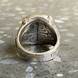 Sterling Silver Pegasus Signet Ring