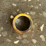 Stainless Steel and 18K Yellow Gold Santos 100 Ring