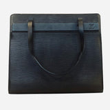 Black Epi Leather Croisette PM