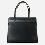 Black Epi Leather Croisette PM