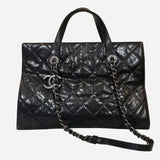 Black Caviar Chic Shopping Tote