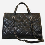 Black Caviar Chic Shopping Tote