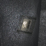 Modern Chain E/W Black Patent Leather Tote