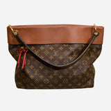 Brown and Tan Monogram Canvas Tuileries Hobo Bag