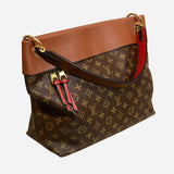 Brown and Tan Monogram Canvas Tuileries Hobo Bag
