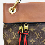 Brown and Tan Monogram Canvas Tuileries Hobo Bag