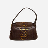 Brown Python 1973 Shoulder Bag