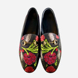 Horsebit Floral Brocade Loafers