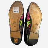 Horsebit Floral Brocade Loafers