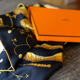 Multicolored 'Ors Nomades' Silk Scarf