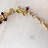 Gold-Tone and Crystal Beaded Choker Necklace