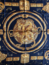 Multicolored 'Ors Nomades' Silk Scarf