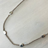 Sterling Silver Pebble Chain Necklace