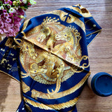 Multicolored 'Ors Nomades' Silk Scarf