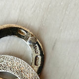 Sterling Silver Circular Drop Earrings