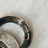 Sterling Silver Circular Drop Earrings