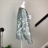 Abstract Print Notch-Lapel Blazer