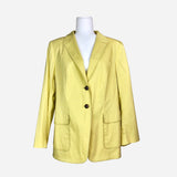 Yellow Notch-Lapel Blazer