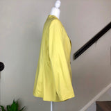 Yellow Notch-Lapel Blazer