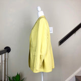 Yellow Notch-Lapel Blazer