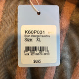 Blush Pink and Gunmetal Geometric Cardigan