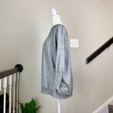 Metallic Heather Gray Cashmere Sweater