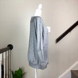 Metallic Heather Gray Cashmere Sweater
