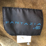 Brown Suede and Shearling Mid-Length Coat