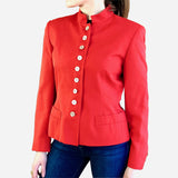 Red Silk Blazer