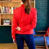 Red Silk Blazer