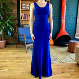 Cobalt-Blue Aleah Bandage Floor-Length Dress