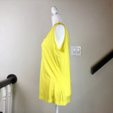 Yellow Sleeveless V-Neck Top