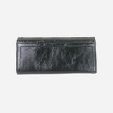Black Patent Leather Continental Wallet