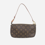 Brown and Tan Monogram Canvas Pochette Accessoires