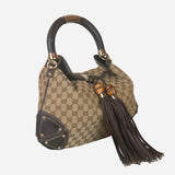 Indy Hobo GG Canvas Brown Tote