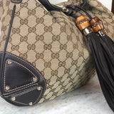 Indy Hobo GG Canvas Brown Tote