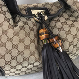 Indy Hobo GG Canvas Brown Tote