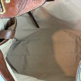 Sierra Snake Print Brown Black Beige Leather Hobo