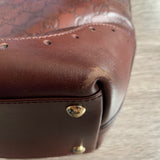 Guccissima Punch Burgundy Leather Tote