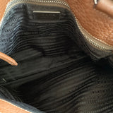 Brown Vitello Daino Side Pocket Tote