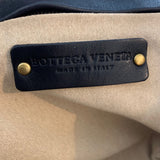 Black Intrecciato Leather Tote