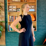 Black Sleeveless Wide Leg Jumpsuit