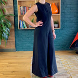 Black Sleeveless Wide Leg Jumpsuit